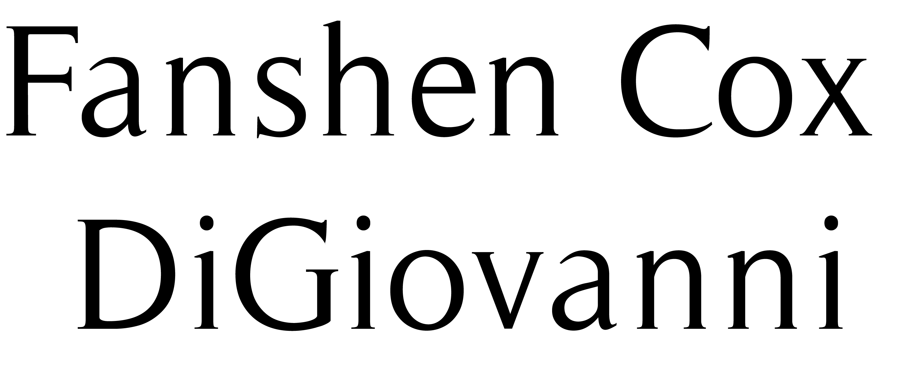 Fanshen Cox DiGiovanni