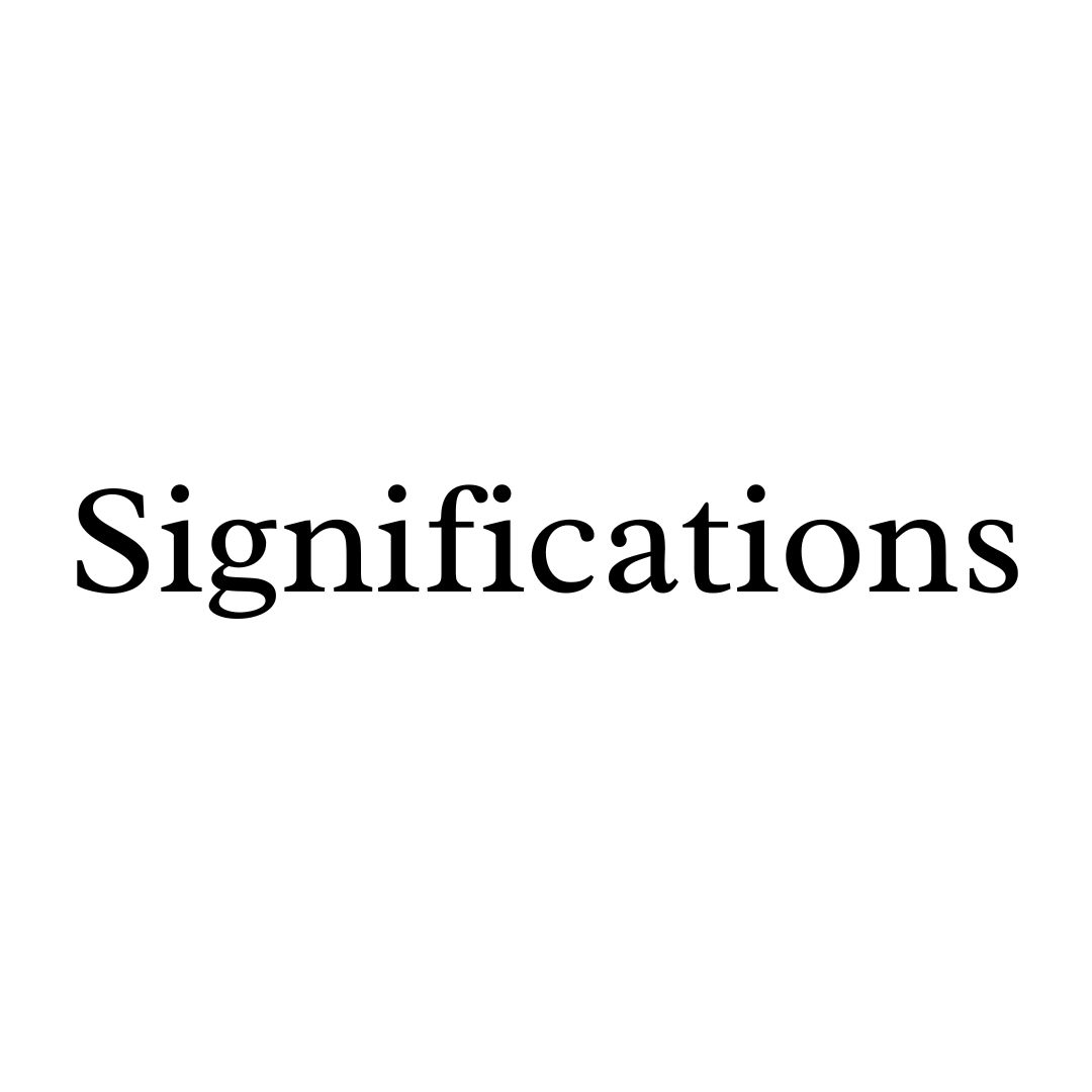Significations